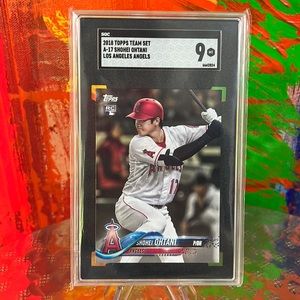 Shohei ohtani rookie 2018 ! MLB TOPPS BASEBALLL RC ROOKIE GRADED !!!